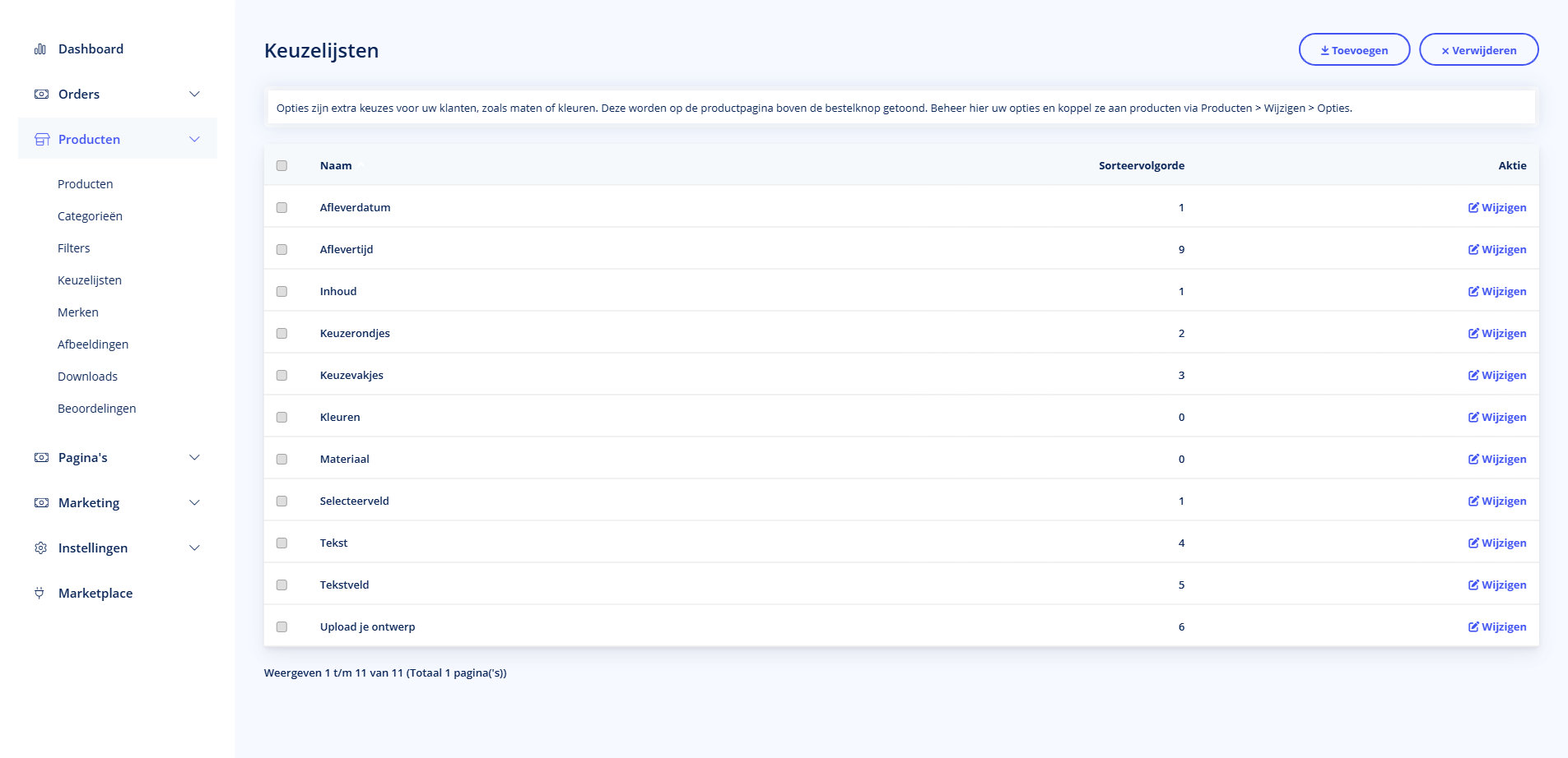 Keuzelijsten - Keuzelijsten Keuzelijsten overzicht in TSB