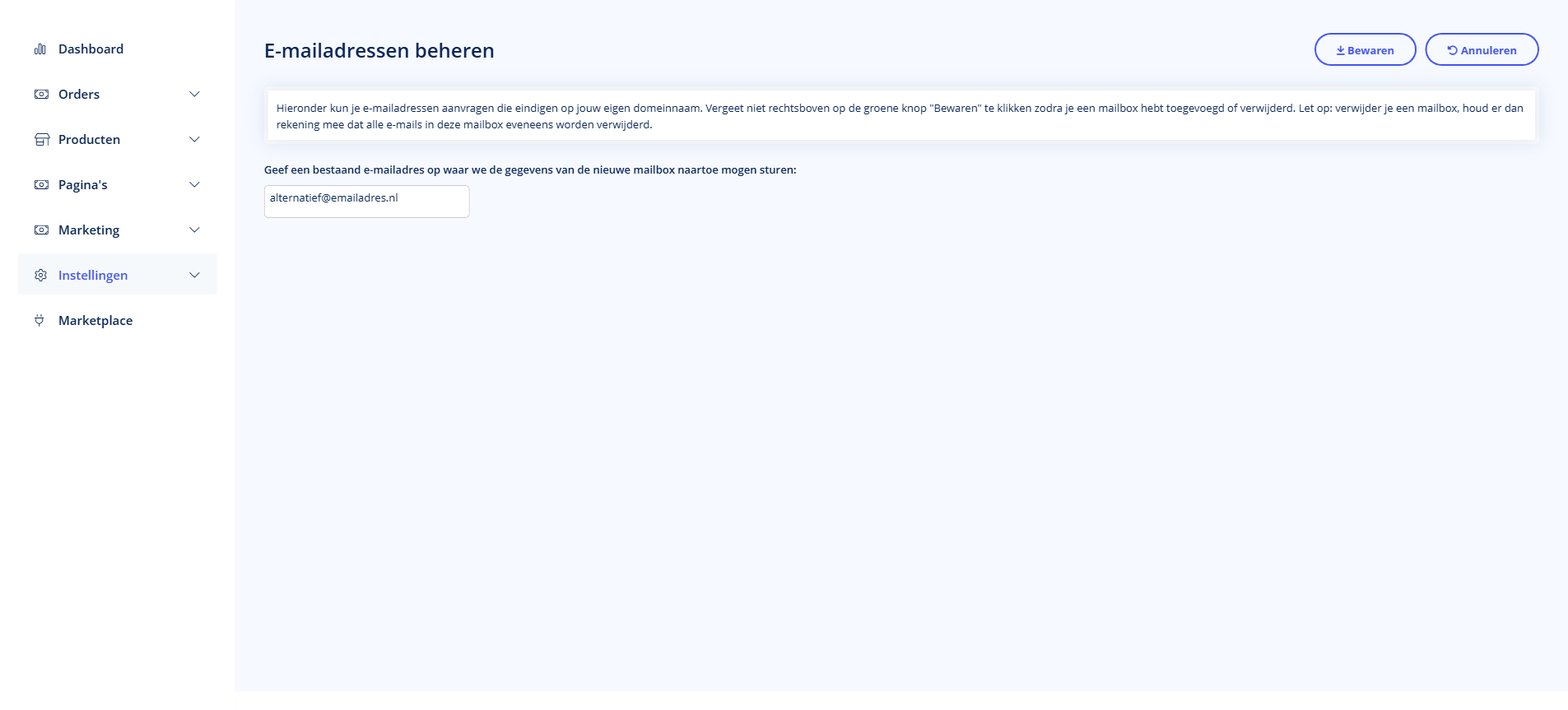 Mailboxen - Mailboxen Mailboxen overzicht in TSB