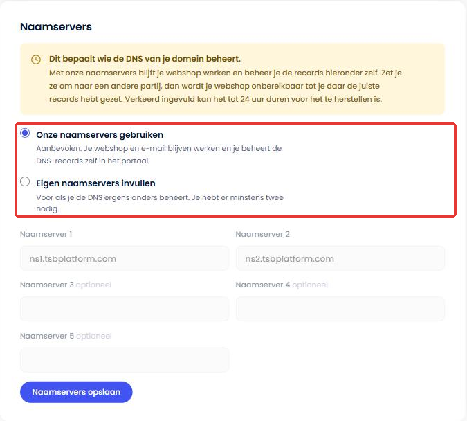 Wat zijn naamservers en DNS-records? - Wat zijn naamservers en DNS-records? De keuze tussen onze naamservers en eigen naamservers