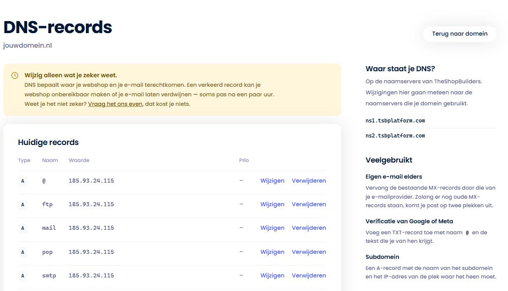 Wat zijn naamservers en DNS-records? - Wat zijn naamservers en DNS-records? Het overzicht met de huidige DNS-records