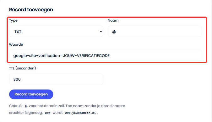 Hoe kan ik mijn webwinkel koppelen aan Google Search Console - Hoe kan ik mijn webwinkel koppelen aan Google Search Console Een TXT-record van Google toevoegen bij de DNS-records van je domein