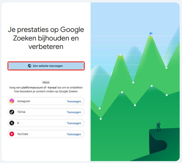 Hoe kan ik mijn webwinkel koppelen aan Google Search Console - Hoe kan ik mijn webwinkel koppelen aan Google Search Console Google Search Console: klik op Een website toevoegen
